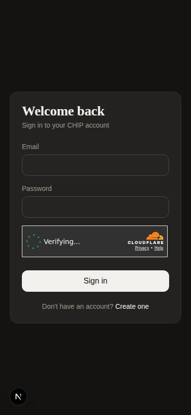 Login v2 — dark parity