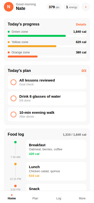 Dayboard — Mobile (v1)
