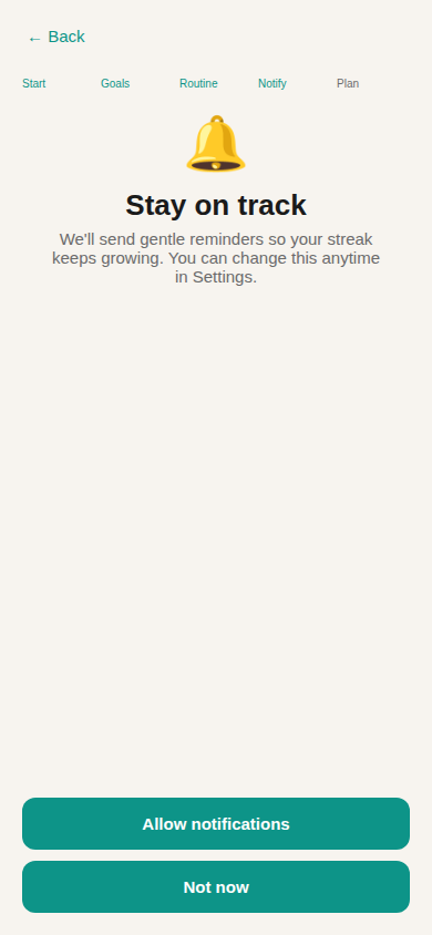 Screen 4 · Notification primer