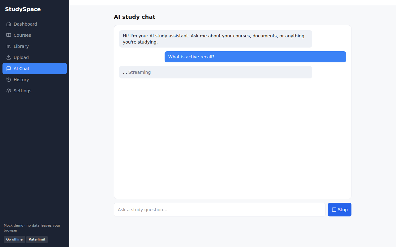 Chat · streaming