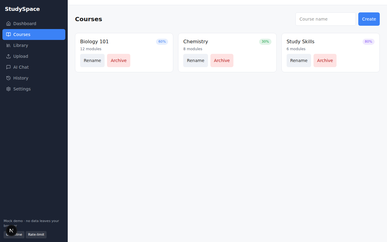 Courses · Desktop