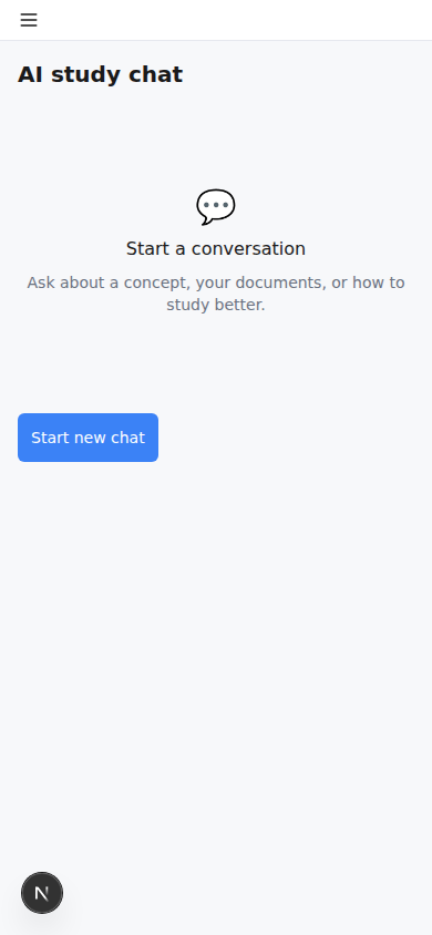 AI chat · Mobile