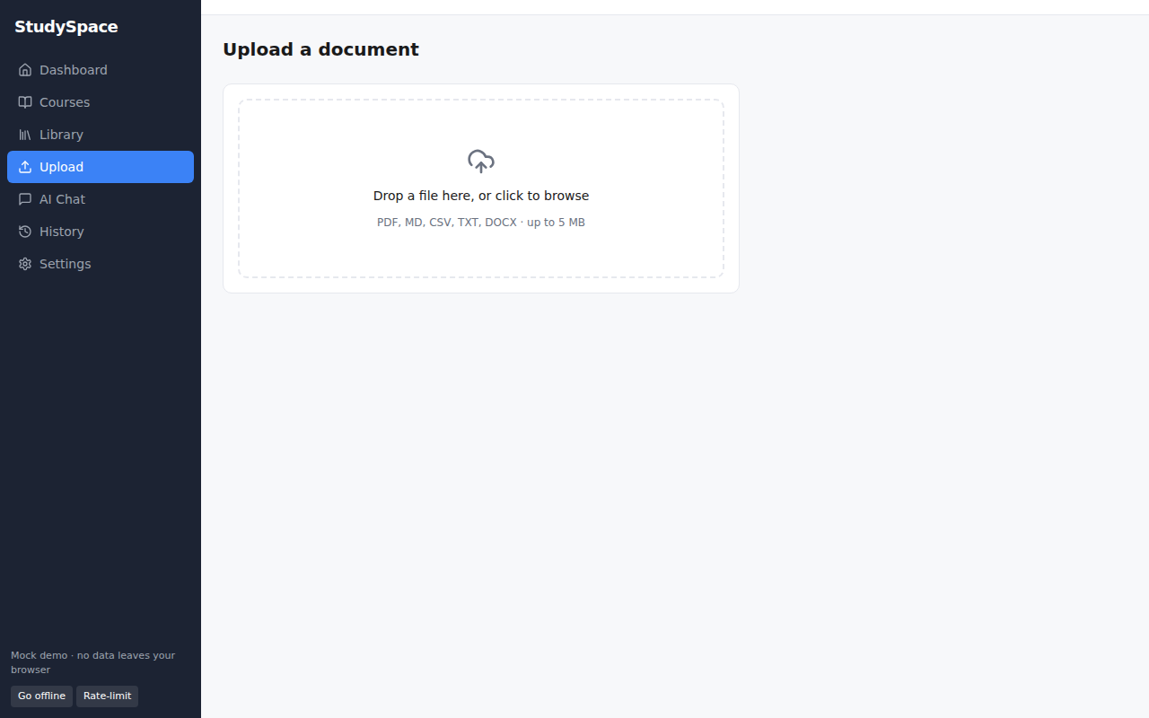 Upload · empty